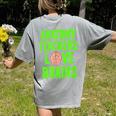 Anatomy Teachers Love Brains Halloween Teacher Costume Shirt Women's Comfort Colors T-Shirt Back Print Grey