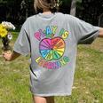 Apple Retro Play Is Learning Kindergarten Teacher Daycare Women's Comfort Colors T-Shirt Back Print Grey
