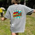 Art Is My Superpower Comic Artist Art Teacher Superhero Women's Comfort Colors T-Shirt Back Print Grey Art Is My Superpower Comic Artist Art Teacher Superhero Women's Comfort Colors T-Shirt Back Print Grey