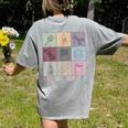 Art Teacher Life Retro Groovy Teaching Future Artists Women's Comfort Colors T-Shirt Back Print Grey Art Teacher Life Retro Groovy Teaching Future Artists Women's Comfort Colors T-Shirt Back Print Grey