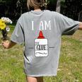 Art Teacher T-Shirt I Am The Glue Women's Comfort Colors T-Shirt Back Print Grey