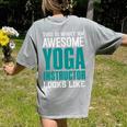 This Is What An Awesome Yoga Instructor Yoga Teacher Women's Comfort Colors T-Shirt Back Print Grey This Is What An Awesome Yoga Instructor Yoga Teacher Women's Comfort Colors T-Shirt Back Print Grey