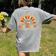 Back To School Kindergarten Dream Team Teacher Love Floral Women's Comfort Colors T-Shirt Back Print Grey Back To School Kindergarten Dream Team Teacher Love Floral Women's Comfort Colors T-Shirt Back Print Grey
