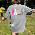 Back To School Teacher Para Preppy Checkered Para Life Women's Comfort Colors T-Shirt Back Print Grey Back To School Teacher Para Preppy Checkered Para Life Women's Comfort Colors T-Shirt Back Print Grey