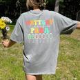Battery Life Of A Para SPED Parapro Teacher Squad Women's Comfort Colors T-Shirt Back Print Grey