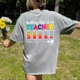 Battery Life Of a Teacher Shirt Thanksgiving Teacher Women's Comfort Colors T-Shirt Back Print Grey Battery Life Of a Teacher Shirt Thanksgiving Teacher Women's Comfort Colors T-Shirt Back Print Grey