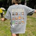 How To Become A Better Reader Animals Reading Teacher Women's Comfort Colors T-Shirt Back Print Grey How To Become A Better Reader Animals Reading Teacher Women's Comfort Colors T-Shirt Back Print Grey