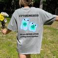 Biology T Shirts Science Biology Teacher Idea Women's Comfort Colors T-Shirt Back Print Grey