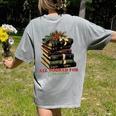 All Booked For Christmas Christmas Book Tree For Teacher For Men Women Kids Women's Comfort Colors T-Shirt Back Print Grey All Booked For Christmas Christmas Book Tree For Teacher For Men Women Kids Women's Comfort Colors T-Shirt Back Print Grey