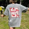 Bow Strawberry Kindergarten Is My Jam Teacher Kinder Team Women's Comfort Colors T-Shirt Back Print Grey Bow Strawberry Kindergarten Is My Jam Teacher Kinder Team Women's Comfort Colors T-Shirt Back Print Grey
