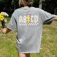 Boys Girls Teachers ABCD Rock Graphic Back To School Class Women's Comfort Colors T-Shirt Back Print Grey Boys Girls Teachers ABCD Rock Graphic Back To School Class Women's Comfort Colors T-Shirt Back Print Grey