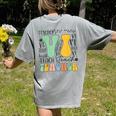 Braille Teacher Of The Visually Impaired Groovy VI Teacher Women's Comfort Colors T-Shirt Back Print Grey Braille Teacher Of The Visually Impaired Groovy VI Teacher Women's Comfort Colors T-Shirt Back Print Grey