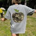 Camo Apple Camouflage Clothing School Student Camo Teacher Men Women Kids Women's Comfort Colors T-Shirt Back Print Grey Camo Apple Camouflage Clothing School Student Camo Teacher Men Women Kids Women's Comfort Colors T-Shirt Back Print Grey