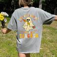 You Can't Scare Me I'm A Math Teacher Halloween Ghost Groovy Women's Comfort Colors T-Shirt Back Print Grey You Can't Scare Me I'm A Math Teacher Halloween Ghost Groovy Women's Comfort Colors T-Shirt Back Print Grey