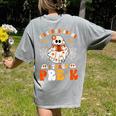 You Cant Scare Me I Teach Pre-K Teacher Halloween Women's Comfort Colors T-Shirt Back Print Grey You Cant Scare Me I Teach Pre-K Teacher Halloween Women's Comfort Colors T-Shirt Back Print Grey