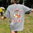 You Can't Scare Me I Teach Preschool Teacher Team Halloween Women's Comfort Colors T-Shirt Back Print Grey