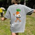 Carrate Karate Carrot Student Teacher Trainee Trainor Women's Comfort Colors T-Shirt Back Print Grey Carrate Karate Carrot Student Teacher Trainee Trainor Women's Comfort Colors T-Shirt Back Print Grey