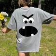 Carrot Teacher Matching Halloween Costume Women's Comfort Colors T-Shirt Back Print Grey