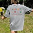 Changing The World One Phoneme At a Time Phonics Teacher Men Women Girls Kids Women's Comfort Colors T-Shirt Back Print Grey Changing The World One Phoneme At a Time Phonics Teacher Men Women Girls Kids Women's Comfort Colors T-Shirt Back Print Grey