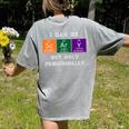 Chemisty Science Teacher Periodic Table Halloween Women's Comfort Colors T-Shirt Back Print Grey Chemisty Science Teacher Periodic Table Halloween Women's Comfort Colors T-Shirt Back Print Grey