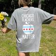 Chicago Teachers Matter Support Union Education Red For Ed Raglan Baseball Tee Women's Comfort Colors T-Shirt Back Print Grey Chicago Teachers Matter Support Union Education Red For Ed Raglan Baseball Tee Women's Comfort Colors T-Shirt Back Print Grey