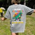 Childcare Providersaurus Daycare Teachers Women's Comfort Colors T-Shirt Back Print Grey Childcare Providersaurus Daycare Teachers Women's Comfort Colors T-Shirt Back Print Grey
