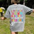 Childcare Teacher Negotiate With Toddlers Daycare Provider Men Women Girls Kids Women's Comfort Colors T-Shirt Back Print Grey