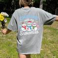 Chillin With My Snowmie Women Christmas Snowman Teacher Snow Women's Comfort Colors T-Shirt Back Print Grey Chillin With My Snowmie Women Christmas Snowman Teacher Snow Women's Comfort Colors T-Shirt Back Print Grey