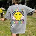 Choose To Include Special Education Teacher Autism Awareness Women's Comfort Colors T-Shirt Back Print Grey Choose To Include Special Education Teacher Autism Awareness Women's Comfort Colors T-Shirt Back Print Grey