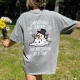 Christmas Surviving Teacher Life Meltdown Xmas Women Men Women's Comfort Colors T-Shirt Back Print Grey