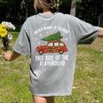 Christmas Teacher Squad Festive Car Tree Lights Xmas Women's Comfort Colors T-Shirt Back Print Grey Christmas Teacher Squad Festive Car Tree Lights Xmas Women's Comfort Colors T-Shirt Back Print Grey