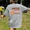 Coffee Gives Me Para Powers Parapro Teacher Squad Women's Comfort Colors T-Shirt Back Print Grey