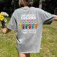 Complementary Colors Pun Artist Art Teacher T-Shirt Women's Comfort Colors T-Shirt Back Print Grey Complementary Colors Pun Artist Art Teacher T-Shirt Women's Comfort Colors T-Shirt Back Print Grey