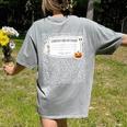 Composition Notebook Costume Adult Halloween For Teacher Women's Comfort Colors T-Shirt Back Print Grey Composition Notebook Costume Adult Halloween For Teacher Women's Comfort Colors T-Shirt Back Print Grey