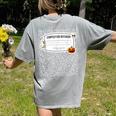 Composition Notebook Costume Adult Halloween For Teachers Women's Comfort Colors T-Shirt Back Print Grey Composition Notebook Costume Adult Halloween For Teachers Women's Comfort Colors T-Shirt Back Print Grey