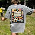 Composition Notebook Costume Teacher Matching Halloween Book Women's Comfort Colors T-Shirt Back Print Grey Composition Notebook Costume Teacher Matching Halloween Book Women's Comfort Colors T-Shirt Back Print Grey