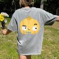 The Cool Bean Good Egg Teacher Halloween Costume Food Group Women's Comfort Colors T-Shirt Back Print Grey The Cool Bean Good Egg Teacher Halloween Costume Food Group Women's Comfort Colors T-Shirt Back Print Grey