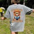 All The Cool Lions Are Reading Lion Teacher Men Women Kids Women's Comfort Colors T-Shirt Back Print Grey All The Cool Lions Are Reading Lion Teacher Men Women Kids Women's Comfort Colors T-Shirt Back Print Grey