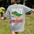 Couldn't Take The Pressure Geology Earth Science Teacher Women's Comfort Colors T-Shirt Back Print Grey