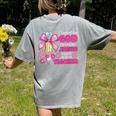 Created By God Called To Teacher Jesus Christian Teacher Women's Comfort Colors T-Shirt Back Print Grey