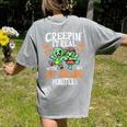 Creepin It Real Monster School 3rd Grade Teacher Halloween Women's Comfort Colors T-Shirt Back Print Grey Creepin It Real Monster School 3rd Grade Teacher Halloween Women's Comfort Colors T-Shirt Back Print Grey