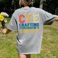 CTE Teacher Education Career Technical Women's Comfort Colors T-Shirt Back Print Grey CTE Teacher Education Career Technical Women's Comfort Colors T-Shirt Back Print Grey