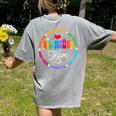 Cultivando Bilingues Dual Language Bilingual Team Teacher Women's Comfort Colors T-Shirt Back Print Grey Cultivando Bilingues Dual Language Bilingual Team Teacher Women's Comfort Colors T-Shirt Back Print Grey