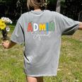 Cute Admin Squad Crew Team Back To School Teacher For Men Women Women's Comfort Colors T-Shirt Back Print Grey