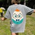 Cute Good Egg Teacher Halloween Costume Food Group Women's Comfort Colors T-Shirt Back Print Grey