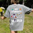 Cute Teacher My Students Are Out-Of This World Space Women's Comfort Colors T-Shirt Back Print Grey Cute Teacher My Students Are Out-Of This World Space Women's Comfort Colors T-Shirt Back Print Grey