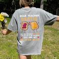 Dear Teacher Bestie You'Re Totally My Jam Shirt Kids Women's Comfort Colors T-Shirt Back Print Grey Dear Teacher Bestie You'Re Totally My Jam Shirt Kids Women's Comfort Colors T-Shirt Back Print Grey