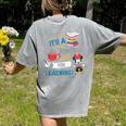 Disney Minnie Mouse Beautiful Day For Learning Teacher's Day Women's Comfort Colors T-Shirt Back Print Grey