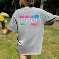 What Does The Text Say Text Evidence Reading Teacher For Men Women Women's Comfort Colors T-Shirt Back Print Grey