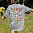 What Are We Doing Today PE Teacher Snowman Christmas Women's Comfort Colors T-Shirt Back Print Grey What Are We Doing Today PE Teacher Snowman Christmas Women's Comfort Colors T-Shirt Back Print Grey